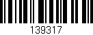 Código de barras (EAN, GTIN, SKU, ISBN): '139317'