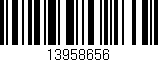 Código de barras (EAN, GTIN, SKU, ISBN): '13958656'