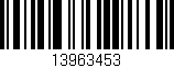 Código de barras (EAN, GTIN, SKU, ISBN): '13963453'
