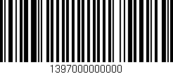 Código de barras (EAN, GTIN, SKU, ISBN): '1397000000000'