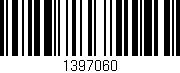 Código de barras (EAN, GTIN, SKU, ISBN): '1397060'