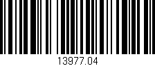 Código de barras (EAN, GTIN, SKU, ISBN): '13977.04'