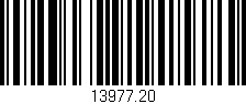 Código de barras (EAN, GTIN, SKU, ISBN): '13977.20'