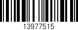 Código de barras (EAN, GTIN, SKU, ISBN): '13977515'