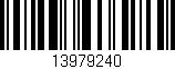 Código de barras (EAN, GTIN, SKU, ISBN): '13979240'