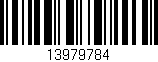 Código de barras (EAN, GTIN, SKU, ISBN): '13979784'