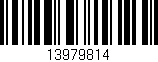 Código de barras (EAN, GTIN, SKU, ISBN): '13979814'