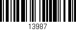 Código de barras (EAN, GTIN, SKU, ISBN): '13987'