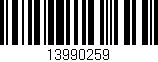 Código de barras (EAN, GTIN, SKU, ISBN): '13990259'