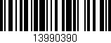 Código de barras (EAN, GTIN, SKU, ISBN): '13990390'