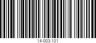 Código de barras (EAN, GTIN, SKU, ISBN): '14-003-101'