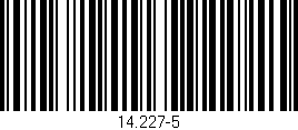 Código de barras (EAN, GTIN, SKU, ISBN): '14.227-5'