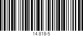 Código de barras (EAN, GTIN, SKU, ISBN): '14.818-5'