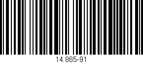 Código de barras (EAN, GTIN, SKU, ISBN): '14.865-91'