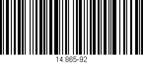 Código de barras (EAN, GTIN, SKU, ISBN): '14.865-92'