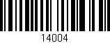 Código de barras (EAN, GTIN, SKU, ISBN): '14004'