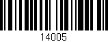 Código de barras (EAN, GTIN, SKU, ISBN): '14005'