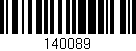 Código de barras (EAN, GTIN, SKU, ISBN): '140089'