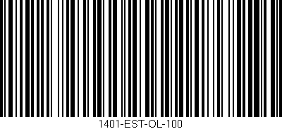Código de barras (EAN, GTIN, SKU, ISBN): '1401-EST-OL-100'