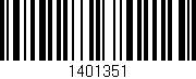 Código de barras (EAN, GTIN, SKU, ISBN): '1401351'