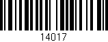 Código de barras (EAN, GTIN, SKU, ISBN): '14017'