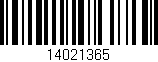 Código de barras (EAN, GTIN, SKU, ISBN): '14021365'
