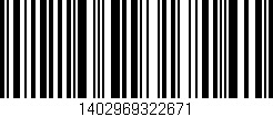 Código de barras (EAN, GTIN, SKU, ISBN): '1402969322671'