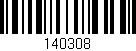 Código de barras (EAN, GTIN, SKU, ISBN): '140308'