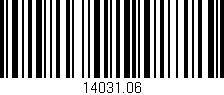 Código de barras (EAN, GTIN, SKU, ISBN): '14031.06'