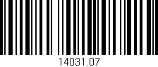 Código de barras (EAN, GTIN, SKU, ISBN): '14031.07'