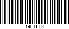 Código de barras (EAN, GTIN, SKU, ISBN): '14031.08'
