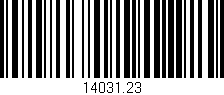 Código de barras (EAN, GTIN, SKU, ISBN): '14031.23'