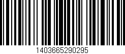 Código de barras (EAN, GTIN, SKU, ISBN): '1403665290295'