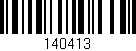 Código de barras (EAN, GTIN, SKU, ISBN): '140413'