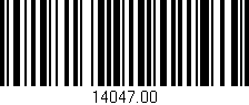 Código de barras (EAN, GTIN, SKU, ISBN): '14047.00'