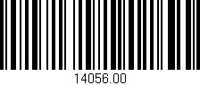 Código de barras (EAN, GTIN, SKU, ISBN): '14056.00'