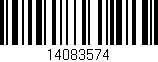 Código de barras (EAN, GTIN, SKU, ISBN): '14083574'