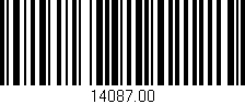 Código de barras (EAN, GTIN, SKU, ISBN): '14087.00'