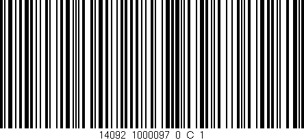 Código de barras (EAN, GTIN, SKU, ISBN): '14092_1000097_0_C/1'