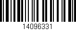 Código de barras (EAN, GTIN, SKU, ISBN): '14096331'