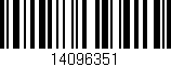 Código de barras (EAN, GTIN, SKU, ISBN): '14096351'