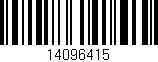 Código de barras (EAN, GTIN, SKU, ISBN): '14096415'