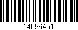 Código de barras (EAN, GTIN, SKU, ISBN): '14096451'