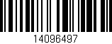 Código de barras (EAN, GTIN, SKU, ISBN): '14096497'