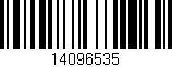 Código de barras (EAN, GTIN, SKU, ISBN): '14096535'
