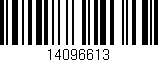 Código de barras (EAN, GTIN, SKU, ISBN): '14096613'