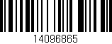 Código de barras (EAN, GTIN, SKU, ISBN): '14096865'