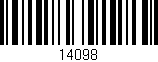 Código de barras (EAN, GTIN, SKU, ISBN): '14098'