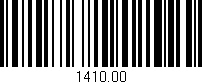 Código de barras (EAN, GTIN, SKU, ISBN): '1410.00'