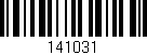 Código de barras (EAN, GTIN, SKU, ISBN): '141031'